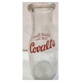1940s Covalts Dairy Milk Bottle Muncie Indiana