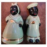 McCoy Black Americana Salt & Pepper Shakers