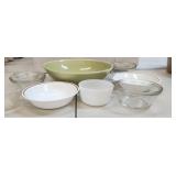 Mixed Lot Of 9 VTG Bowls Pyrex & More