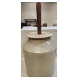 Antique Stoneware Butter Churn