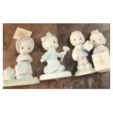 Lot Of 4 Late 1980s Precious Moments Figures