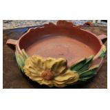Roseville Peony 427-8 Art Pottery Console Bowl