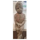 VTG Wall Setting Fishing Boy Black Americana