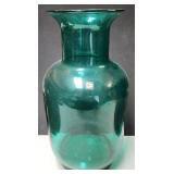 Blenko Handmade Art Glass Vase 21in Green MCM