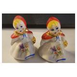 VTG Little Red Riding Hood Salt Pepper Shakers Set