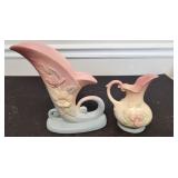 Hull Pottery Cornucopia Vase & Pitcher Lot USA