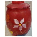 Bartlet & Collins VTG Hand Painted Cookie Jar Frui