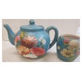 Ransburg Kettle & Vase Blue Aston