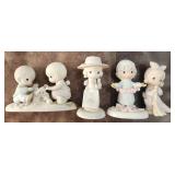 4 Early 1980s Precious Moments Figures