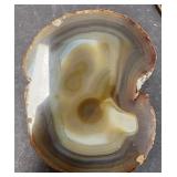 Polished Agate Geode Slice Natural Stone Display