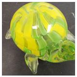 5 pc lot Murano Glass Turtle & More