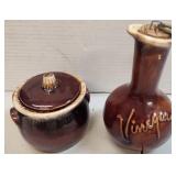 Two VTG Hull PCS vinegar bottle & Sugar bowl