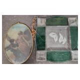 Antique Glass Angel Pic & Stained Glass