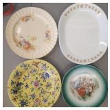 4 VTG & Antique Decorative Plates