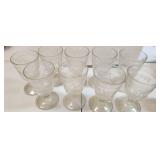 Set of 9 1976 Liberty Bell Goblets