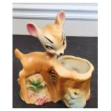 Walt Disney Bambi and Thumper ceramic planter.