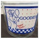 1950s Pillsbury Doughboy General Store Jar W Lid