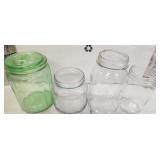 4 Antique Jars Ball & More