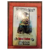 Vintage Style Advertising Print Womenï¿½s Work Frame