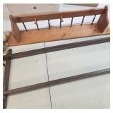 Two VTG Wooden Wall Shelves