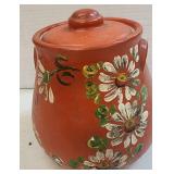 Antique Ransburg Pottery Jar Lid Seymour Indiana