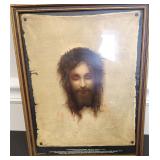 Vintage Jesus Eyes Follow You Optical Print Frame