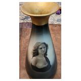Antique Warwick Portrait Vase IOGA Art Pottery