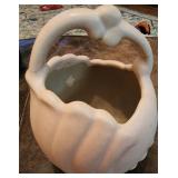 Vintage Art Pottery Basket Matte Glaze USA Planter