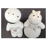 VTG Black Americana Salt & Pepper Shaker Set