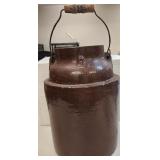 Antique Stoneware Salt Glazed Jug W Handle