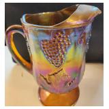 VTG Carnival Glass 11' Pitcher
