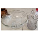 2 Ancor Hocking Punch Bowl & Pitcher