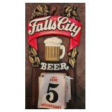 1974 Falls City Beer Sign With Calendar