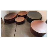 Two Sets Of Oval Nesting Boxes