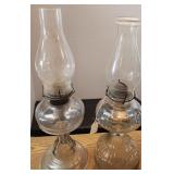 Two Antique Kerosene Lanterns