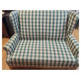 Country Plaid Love Seat