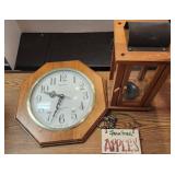 Lot Of 3 VTG Home decor Pieces Clock & More