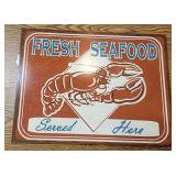 VTG Fresh Seafood Sign