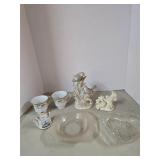 Mixed Bird Figurines & Glassware Lot