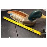 VTG Wooden Duck Match Holder