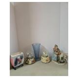 Mixed Decor Lot Vase Snow Globes Figurine