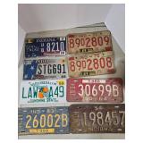 Indiana License Plates Lot (8) Mixed Years