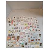 Large Lot Vintage Used Postage Stamps