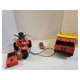 Vintage Toy Lot RC ATV Dump Truck Car