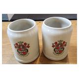 Two VTG Becks Brewery Stoneware Stiens