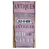 Large VTG Antique Business Sign