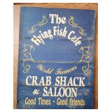 VTG Crab Shack Saloon Sign