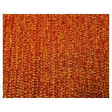 Handmade Red Gold Crochet Throw Blanket