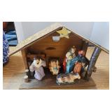 VTG Woiden Nativity Set