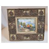 Thomas Kinkade Framed Print Cabin Scene